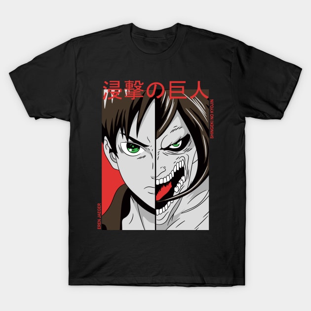 Eren Jeager T-Shirt by Losen500